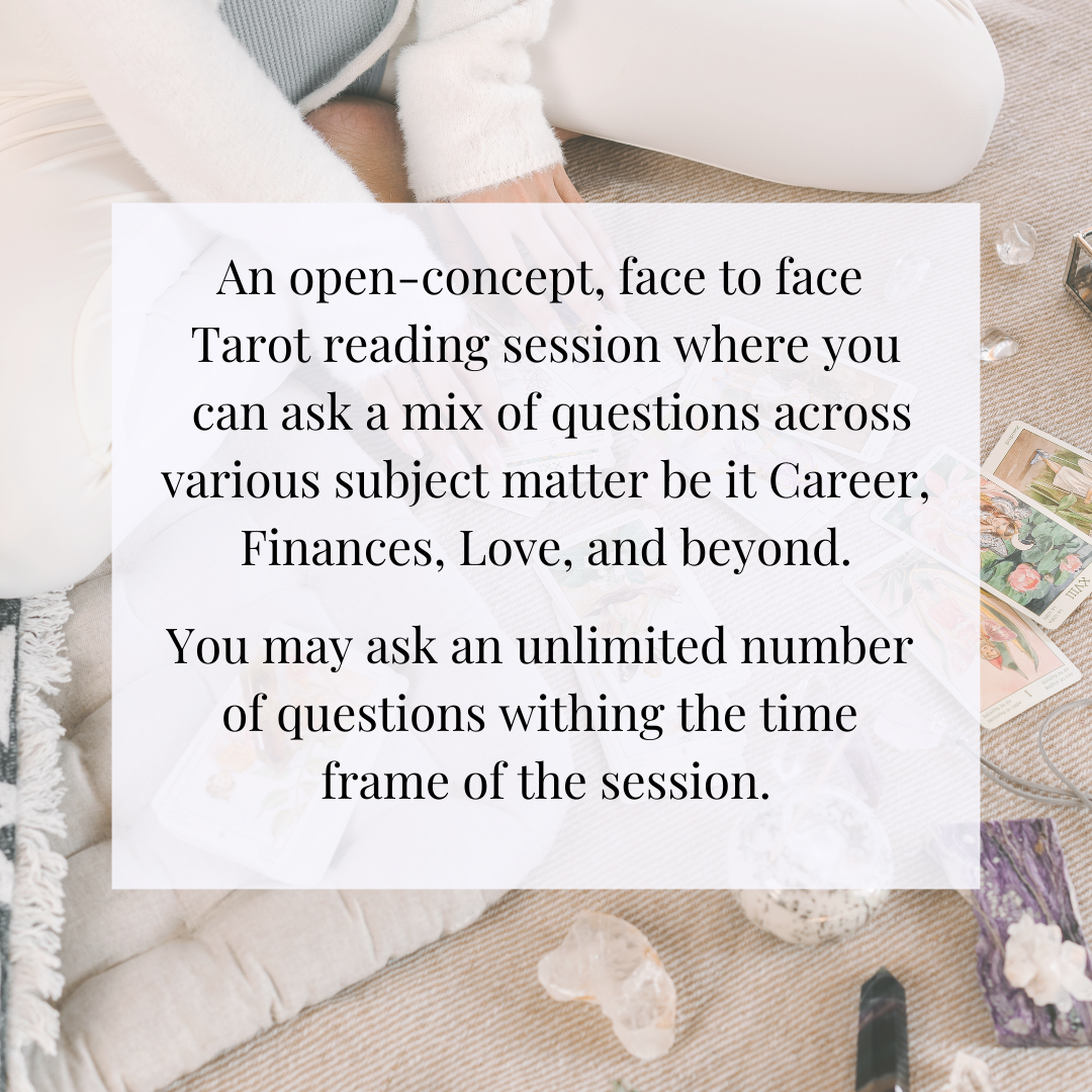 In Person Tarot Reading 60 Minutes (Individual / Group)